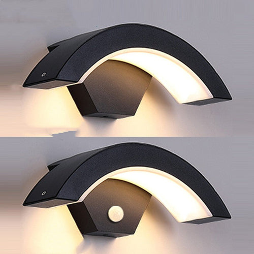 Applique Murale LED Lune Courbée à Détection - Centaure Planète