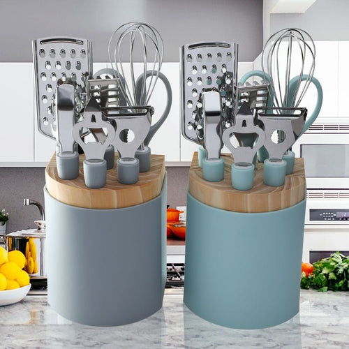 Accessoires de cuisine en acier inoxydable Ustensiles de cuisine domestiques Plateau Éplucheur Batteur à œufs Ciseaux Cadeaux - Centaure Planète