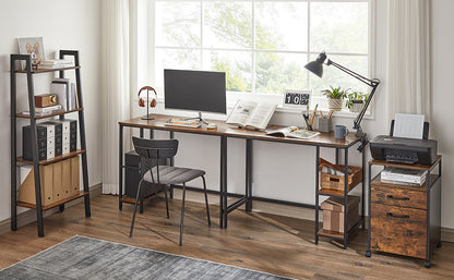 Bureau Informatique avec 2 Étagères – Design Moderne & Réversible