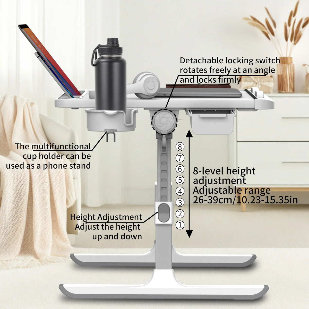 Tablette pour Ordinateur Portable Réglable – Pliable & Ergonomique
