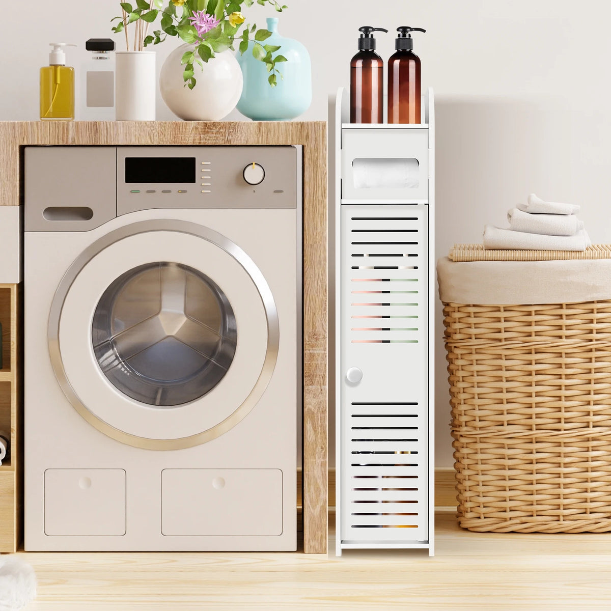Meuble de Rangement de Salle de Bain – Compact & Gain de Place