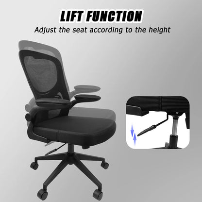 Chaise de Bureau Ergonomique – Maille Respirante & Soutien Lombaire
