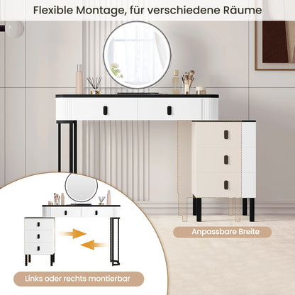 Coiffeuse avec Miroir LED – Design Moderne