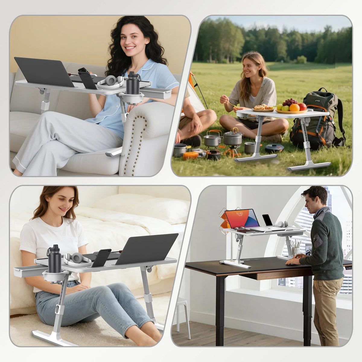Tablette pour Ordinateur Portable Réglable – Pliable & Ergonomique