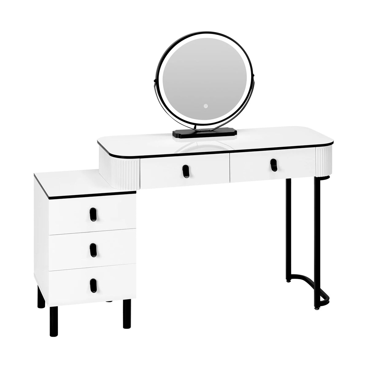 Coiffeuse avec Miroir LED – Design Moderne