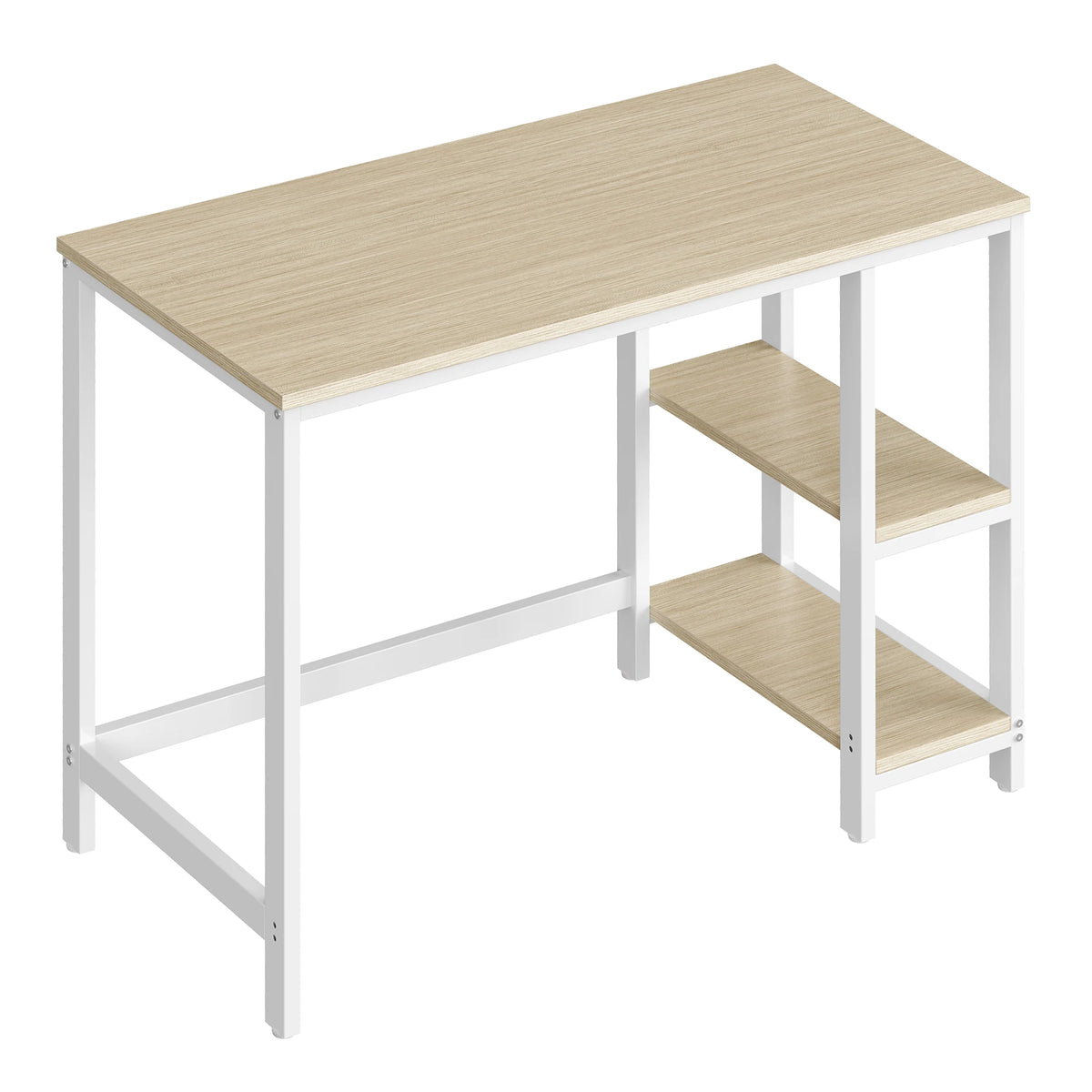 Bureau Informatique avec 2 Étagères – Design Moderne & Réversible