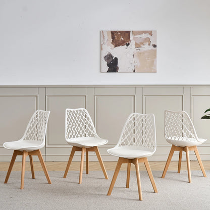 Lot de 6 Chaises de Salle à Manger – Style Nordique & Assise Rembourrée