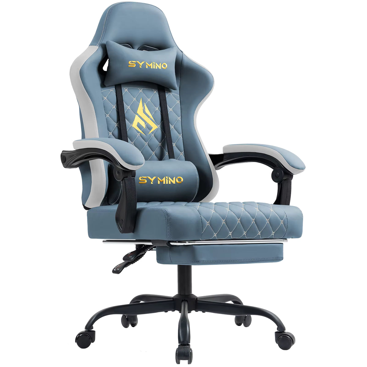 Fauteuil Gaming – Confort Ergonomique, Repose-Pieds & Accoudoirs Réglables