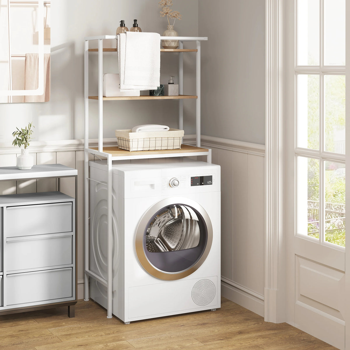 Étagère au-Dessus du Lave-Linge – Rangement Salle de Bain & WC