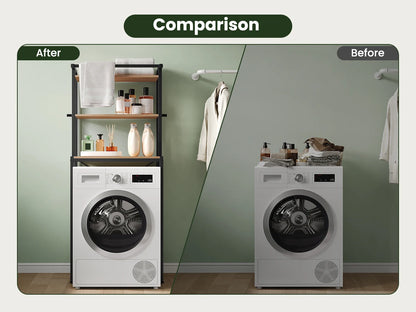 Étagère au-Dessus du Lave-Linge – Rangement Salle de Bain & WC