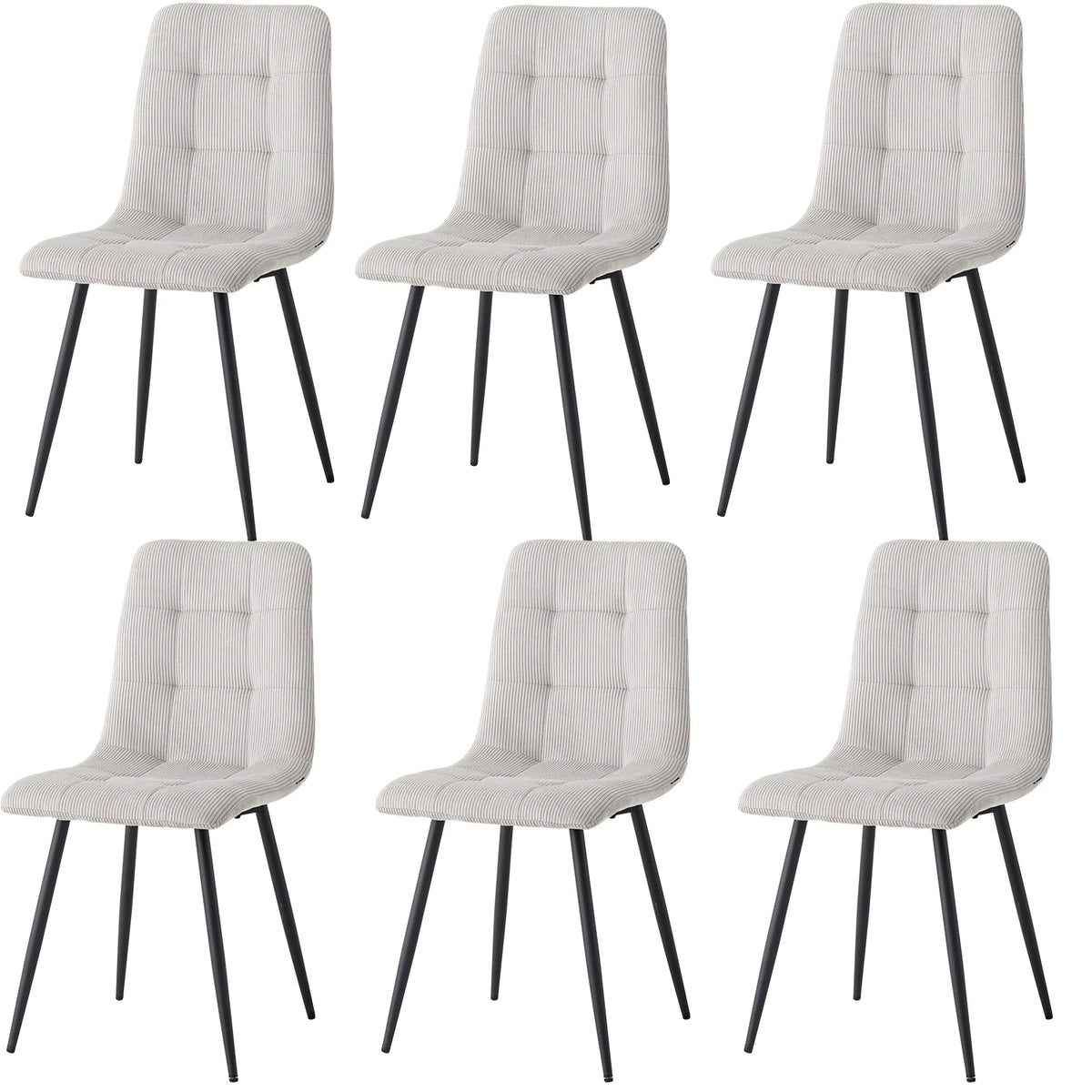Chaises de Salle à Manger en Velours Côtelé – Lots de 2, 4 ou 6