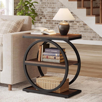 Table Console Industrielle à 4 Niveaux – Rangement & Design Moderne