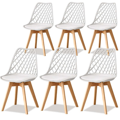 Lot de 6 Chaises de Salle à Manger – Style Nordique & Assise Rembourrée