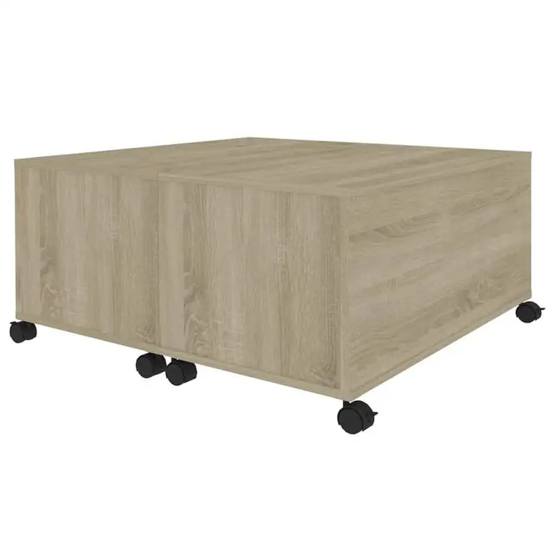 Table Basse Moderne Effet Chêne Sonoma 75 × 75 × 38 cm – Design Élégant & Contemporain