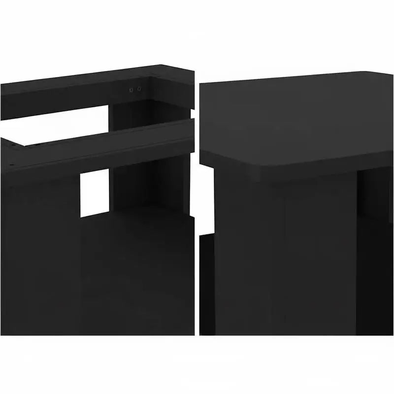 Table Basse Moderne Noire 60 × 60 × 42 cm – Design Élégant & Contemporain