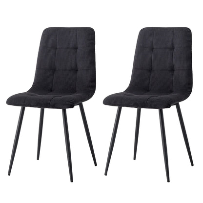 Chaises de Salle à Manger en Velours Côtelé – Lots de 2, 4 ou 6