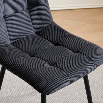 Chaises de Salle à Manger en Velours Côtelé – Lots de 2, 4 ou 6