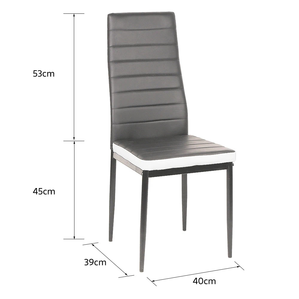 Lot de 2 Chaises de Salle à Manger – Design Moderne en PU