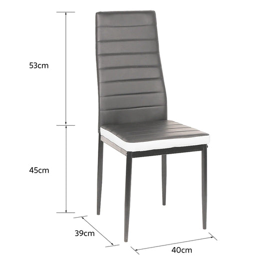 Lot de 2 Chaises de Salle à Manger – Design Moderne en PU