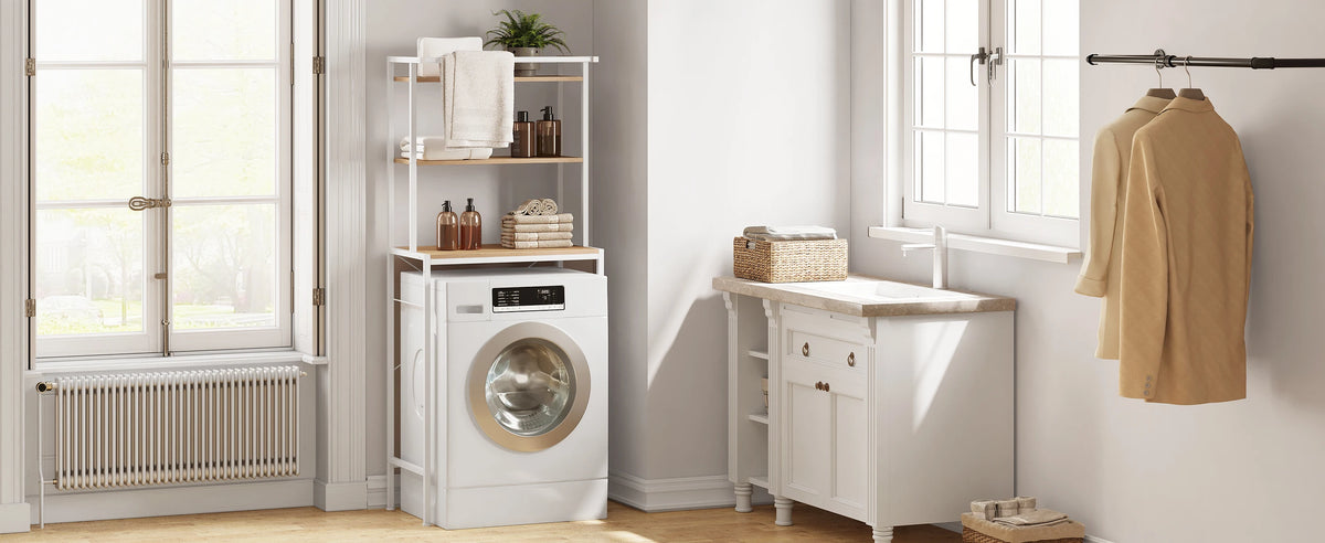 Étagère au-Dessus du Lave-Linge – Rangement Salle de Bain & WC