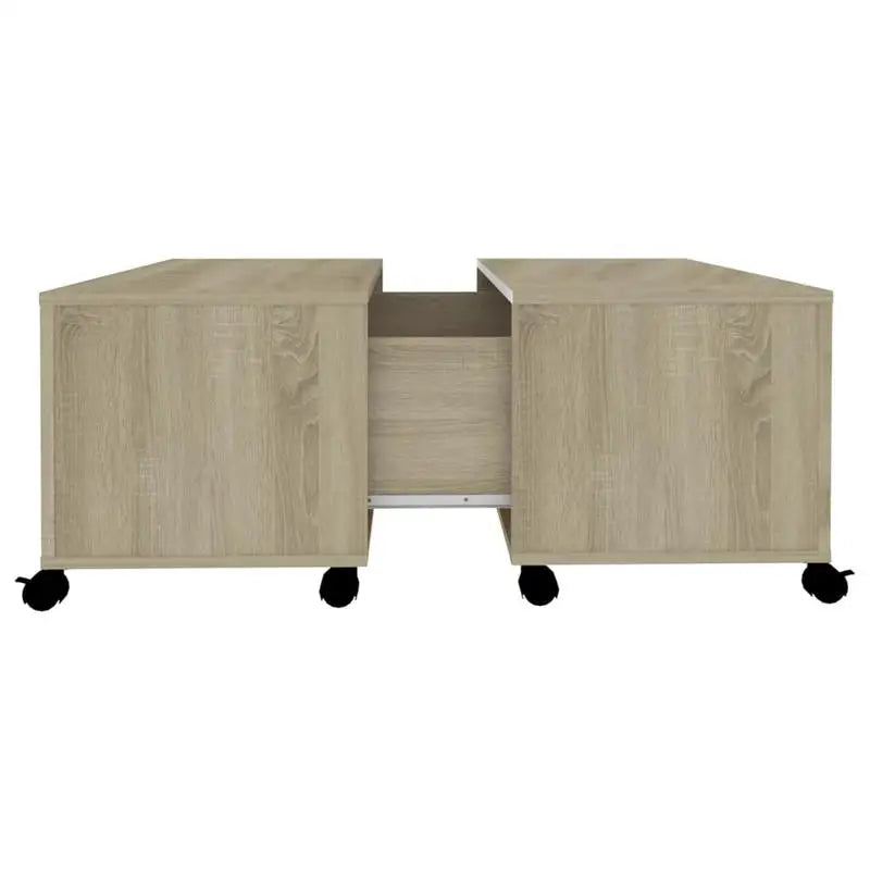 Table Basse Moderne Effet Chêne Sonoma 75 × 75 × 38 cm – Design Élégant & Contemporain
