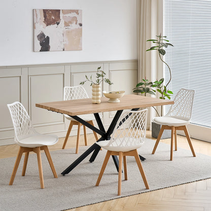 Lot de 6 Chaises de Salle à Manger – Style Nordique & Assise Rembourrée