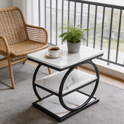 Table Console Industrielle à 4 Niveaux – Rangement & Design Moderne