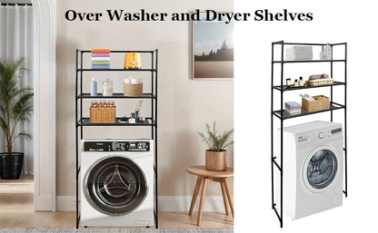 Étagère 3 Niveaux pour Lave-Linge & Sèche-Linge – Gain de Place