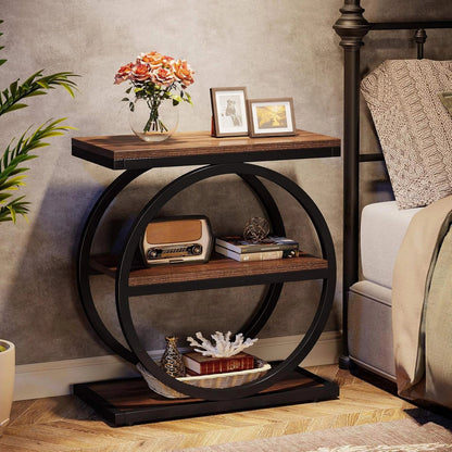 Table Console Industrielle à 4 Niveaux – Rangement & Design Moderne