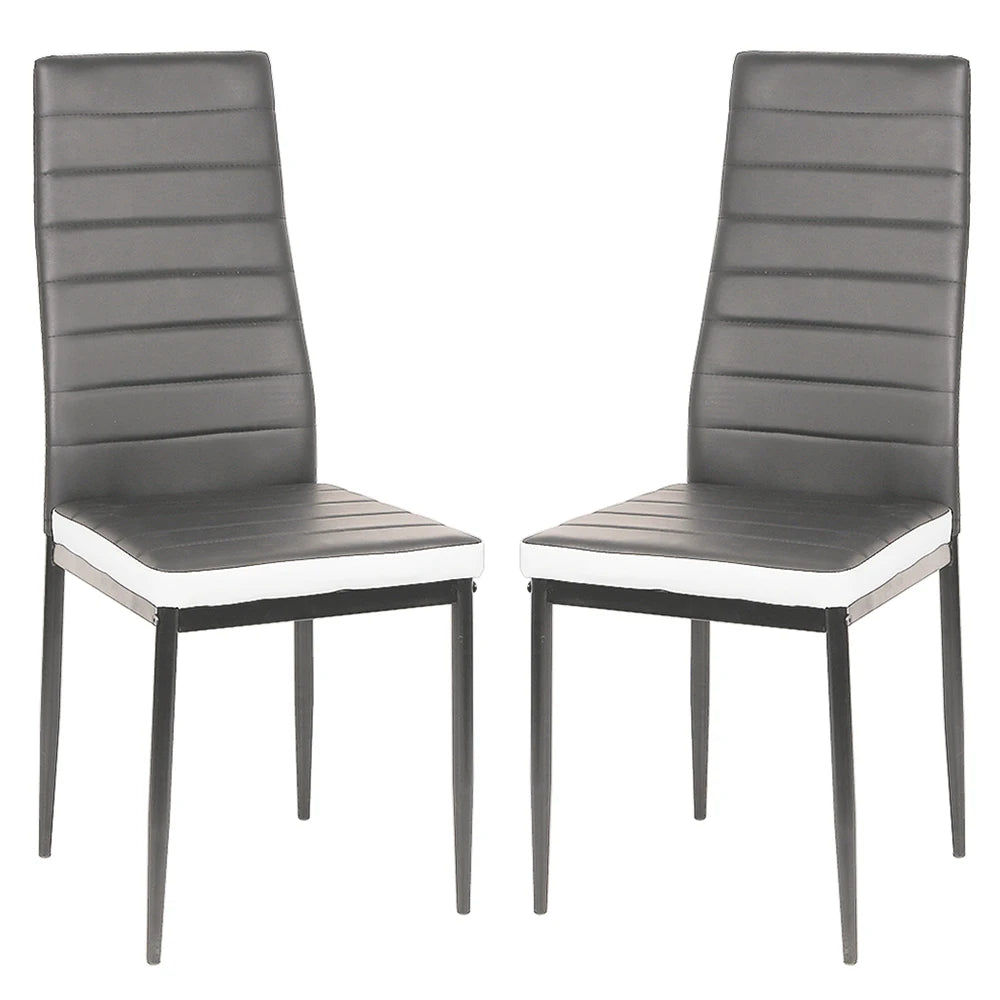 Lot de 2 Chaises de Salle à Manger – Design Moderne en PU