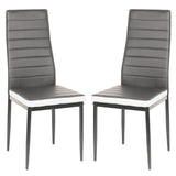 Lot de 2 Chaises de Salle à Manger – Design Moderne en PU