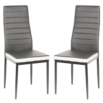 Lot de 2 Chaises de Salle à Manger – Design Moderne en PU