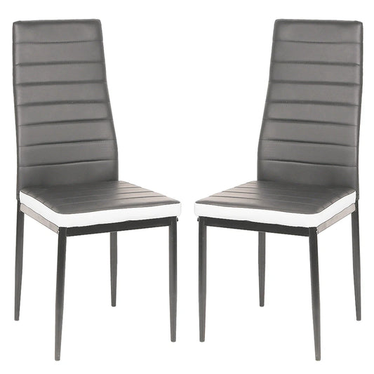 Lot de 2 Chaises de Salle à Manger – Design Moderne en PU