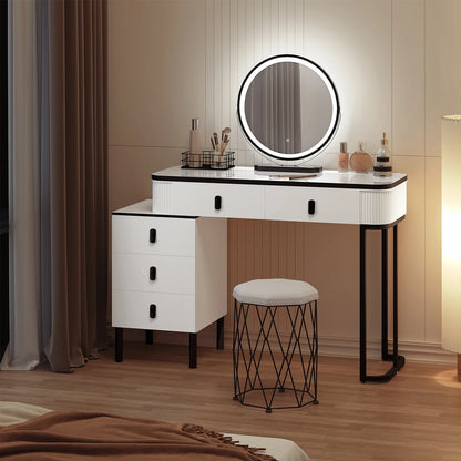 Coiffeuse avec Miroir LED – Design Moderne