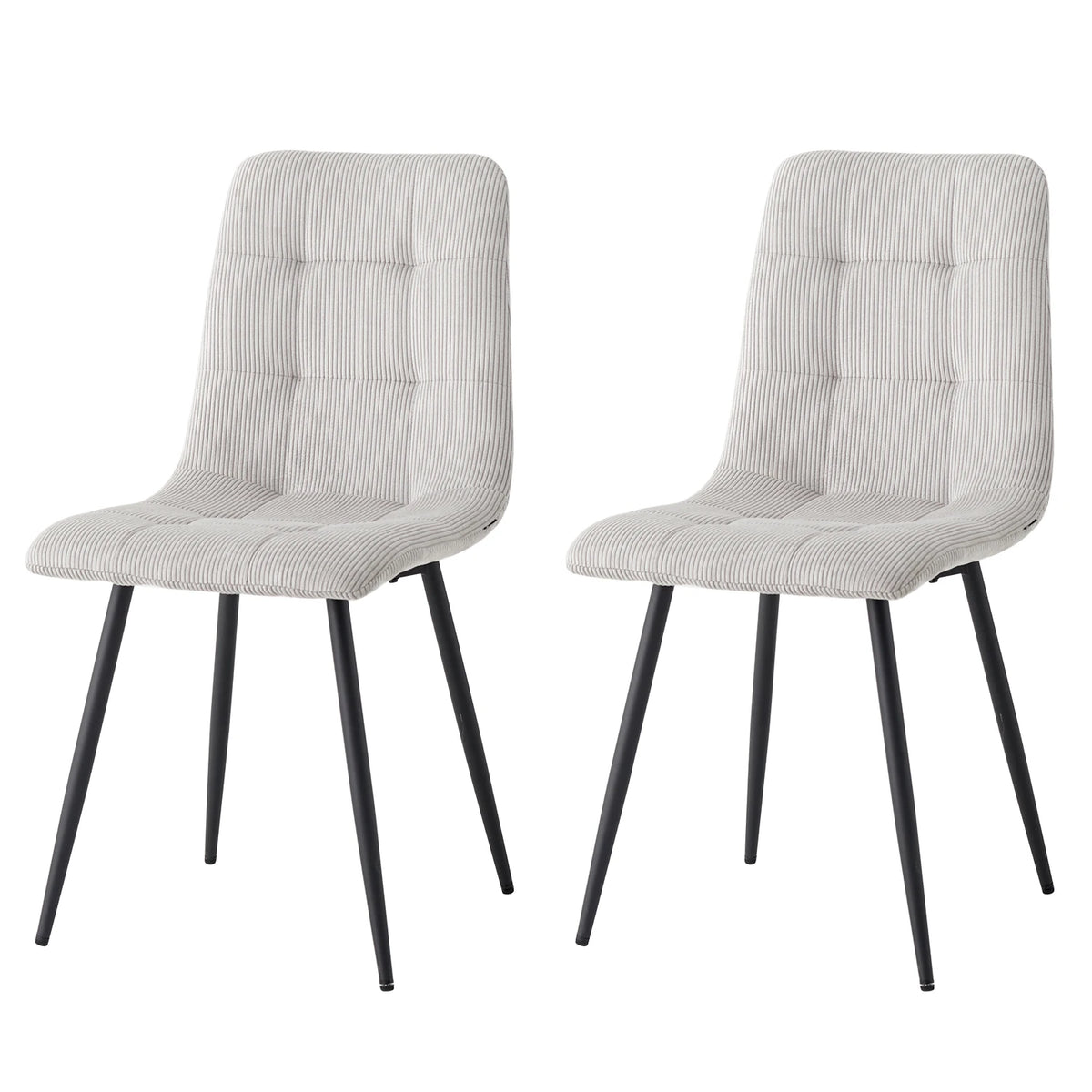Chaises de Salle à Manger en Velours Côtelé – Lots de 2, 4 ou 6