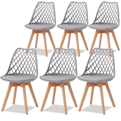 Lot de 6 Chaises de Salle à Manger – Style Nordique & Assise Rembourrée