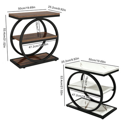 Table Console Industrielle à 4 Niveaux – Rangement & Design Moderne