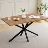 Table à Manger 140 × 80 cm – Design Moderne & Pieds Métal