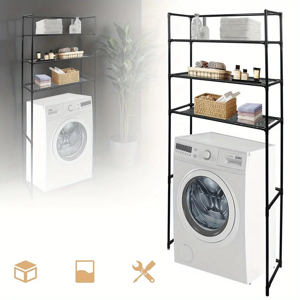 Étagère 3 Niveaux pour Lave-Linge & Sèche-Linge – Gain de Place